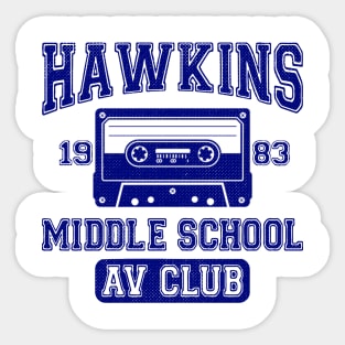 Hawkins AV Club Sticker
